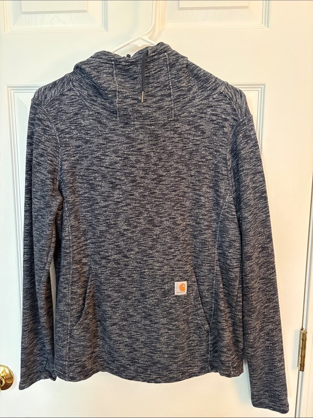 Carhartt Women's Heathered Navy Hooded Sweater